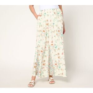 Studio Park Women's Petite Skirt PXL x Terri Conn Printed Multi-colored